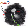 Afro Curly Drawstring Hair Puff Chignon with Combs